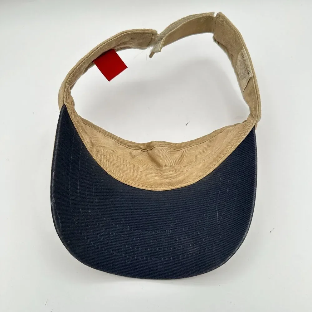 Vintage Mossimo Visor Cap Youth 8-20‎ Brown Logo Streetwear 90s Y2K Frosted Tips